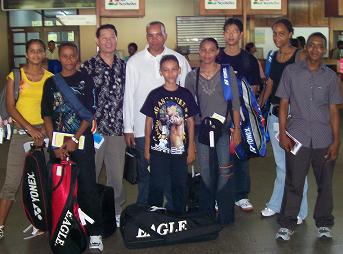 The team before leaving for Botswana