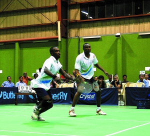 Malcouzane (left) and Cupidon will play the men�s doubles at the Kenya International