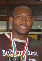 Les nouveaux champions d�Afrique, de gauche � droite : Ah-Wan, Cupidon, Etienne,