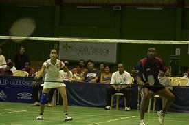 Juliette Ah-Wan et Georgie Cupidon ont conserv� leur titre de champion d�Afrique du double mixte