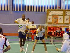 The mixed doubles pair of Cupidon and Ah-Wan were expected to contest the finals last night